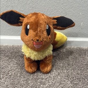 Pokemon Eevee Build-A-Bear Workshop Exclusive Brown and Cream Plush Toy